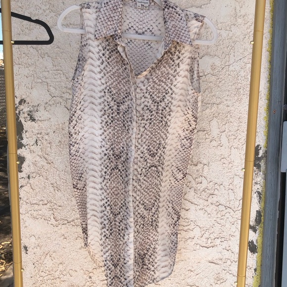 Haute Hippie Snake print sleeveless tunic, 100% SILK - Picture 4 of 5